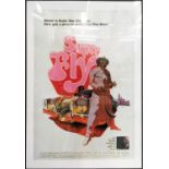 REPRODUCTION SUPERFLY FILM POSTER, framed and glazed, 120cm x 82cm.