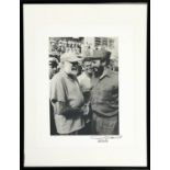 ALBERTO KORDA (Cuban photographer 1928-2001) 'Fidel and Hemingway', gelatin silver print signed