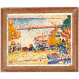 ANDRE DERAIN, Port de Collioure, lithograph signed in the plate, 1972 edition: 1000, printed by