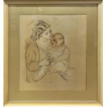 PABLO PICASSO, 'Mother and Child', lithograph, signed in the plate, 70cm x 60cm. (Subject to ARR -