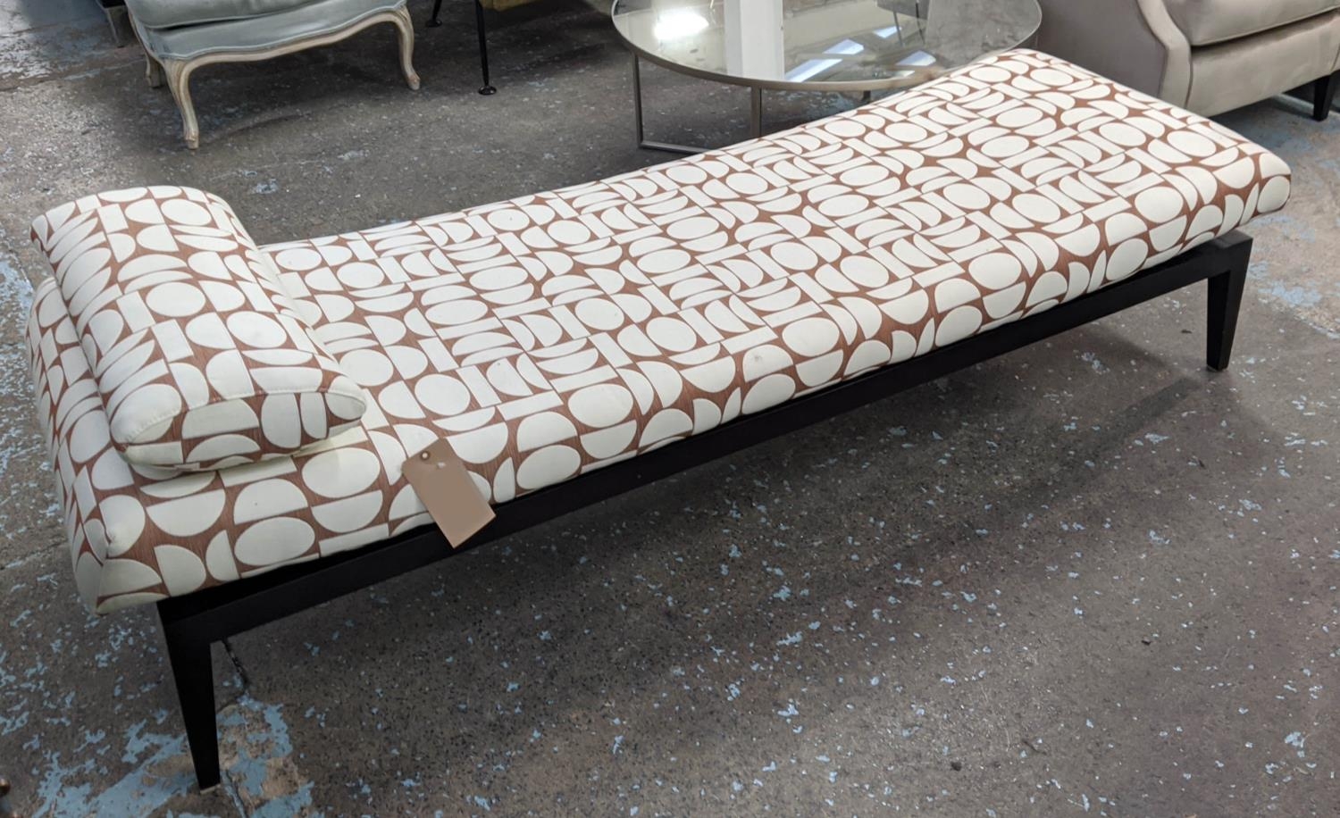 FENDI CASA CHAISE LOUNGE, in a later Lelievre Fjord fabric upholstery, 200cm x 70cm x 60cm. - Image 2 of 5