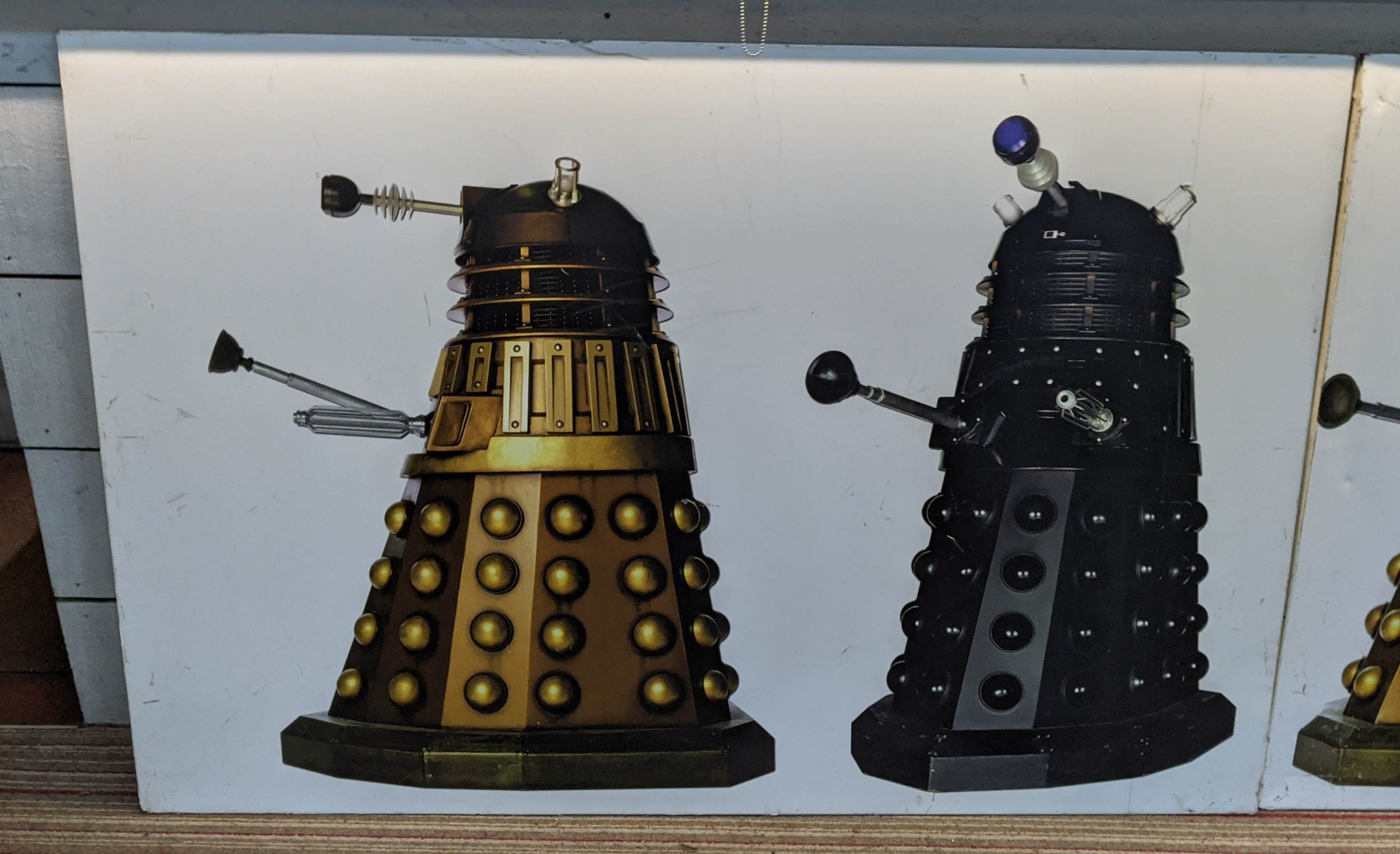 DR WHO WALL PANELS, attributed to interior of BBC television centre, two panels at 150cm x 90cm - Image 3 of 6