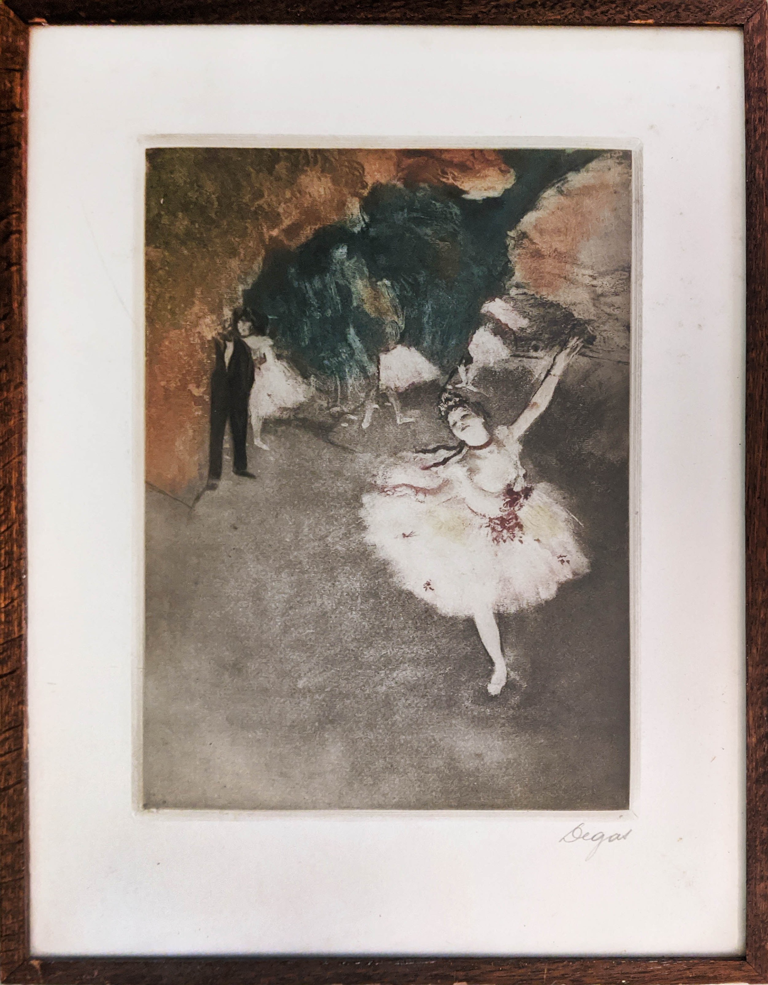 EDGAR DEGAS (French, 1834-1917), Aquatint etching on paper 'Ballerina', signed in pencil to