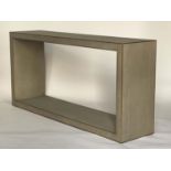 CONSOLE TABLE, faux shagreen with gilt accenting, 170cm W.