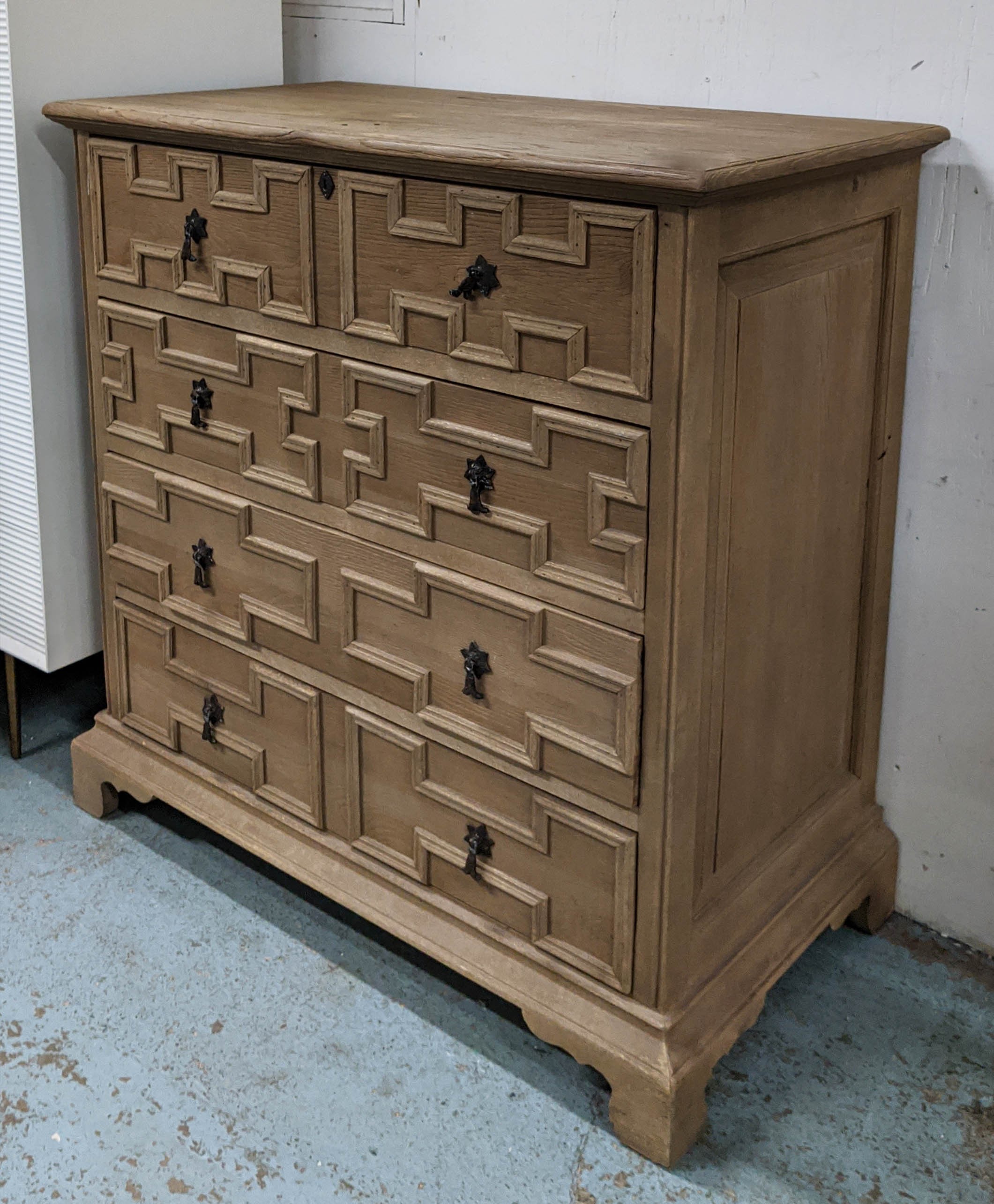 ANDREW MARTIN EMBELLISHED WOODEN CHEST OF DRAWERS, 105cm x 56cm x 113cm. - Image 6 of 6