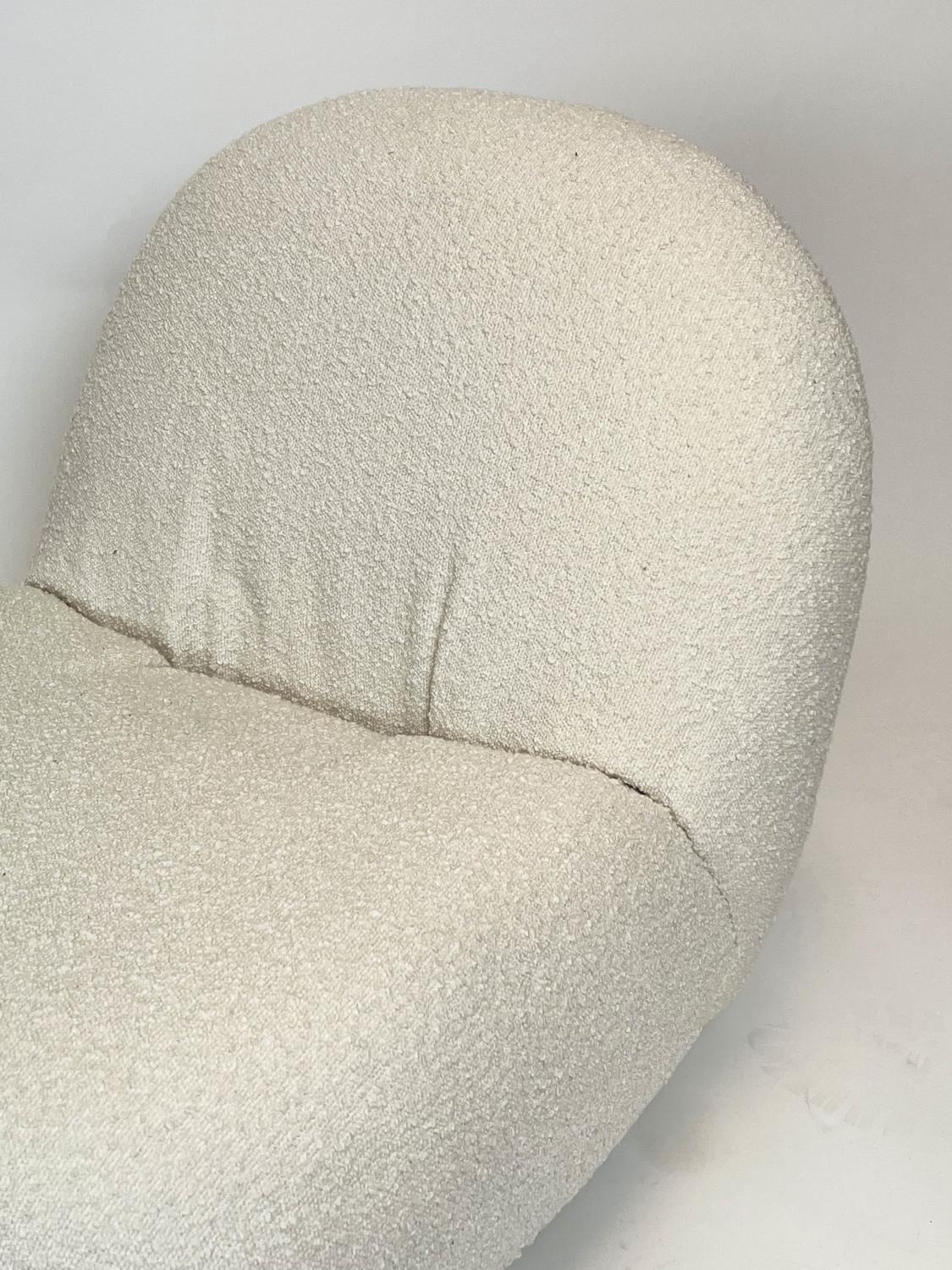 AFTER PIERRE PAULIN PACHA STYLE LOUNGE CHAIR, 70cm H x 70cm W, boucle upholstered. - Image 2 of 4