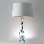 PAOLO MOSCHINO AQUA TABLE LAMPS, a pair, with different shades on each, 96cm H. (2)