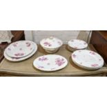 ROSENTHAL DINNER SERVICE, comprising two covered tureens, three serving platters a sauceboat, ten