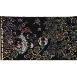 JEAN LURCAT TAPESTRY, Paris by night, 93cm x 162cm, justification label verso signed Lurcat. (