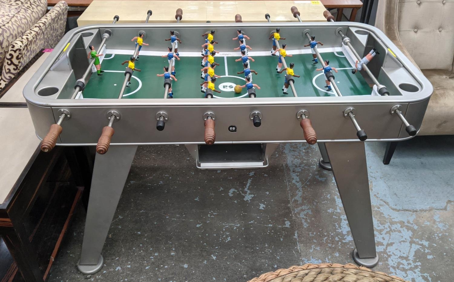 RS BARCELONA RS2 FOOTBALL TABLE, by Rafael Rodriguez, 145cm W x 150cm L x 91cm H, with players in