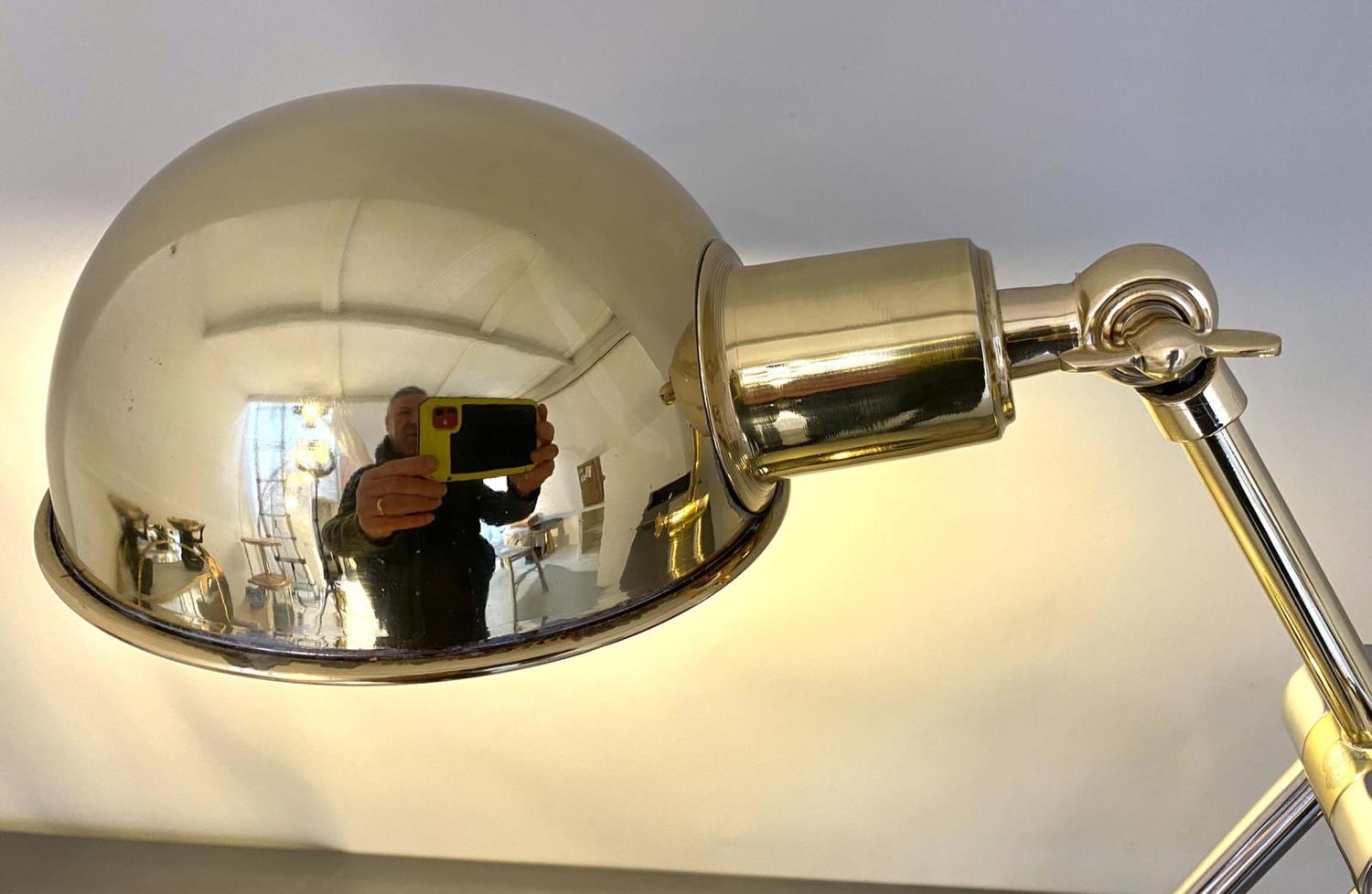 DESK LAMP, 45cm high, Art Deco style design, polished metal. - Image 3 of 5