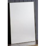 WALL MIRRORS, a set of two, contemporary slim bronzed frames, 90cm x 60cm x 3cm.