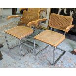 AFTER MARCEL BREUER CESA STYLE CHAIRS, a set of four, 79cm H. (4)