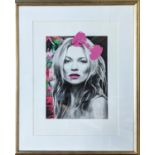 DEATH NYC (American, b.1979) 'Hello Kitty Kate Moss', screenprint in colours, signed, dated and