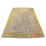 CONTEMPORARY JUTE CARPET, 315cm x 212cm.