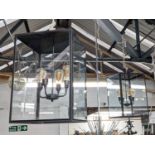 TEKNA ILFORD LARGE CLOSED TOP PENDANT LIGHTS, a pair, 70cm drop approx. (2)