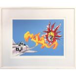 AFTER ROY LICHTENSTEIN (American 1923-1997), 'Wham' lithograph in colour, limited edition 12/100,