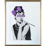 DEATH NYC (American, b.1979) 'Death Audrey', screenprint in colours, signed, dated and numbered in