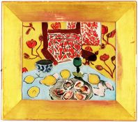 HENRI MATISSE, Citron et huitres, signed in the plate, off set lithograph, vintage French frame,