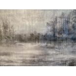 CONTEMPORARY SCHOOL, untitled river scape, oleograph on canvas, 120cm H x 120cm W.