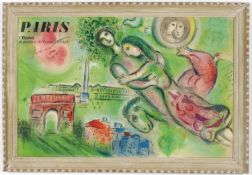 MARC CHAGALL, original vintage travel poster, Paris Opera Le Plafond De Chagall 1964, vintage French