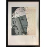 ANDY WARHOL, 'Einstein' lithograph, 55cm x 38cm, published Leo Castelli Gallery, stamped verso