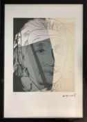 ANDY WARHOL, 'Einstein' lithograph, 55cm x 38cm, published Leo Castelli Gallery, stamped verso