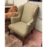 WINGBACK ARMCHAIR, 78cm W x 104cm H.