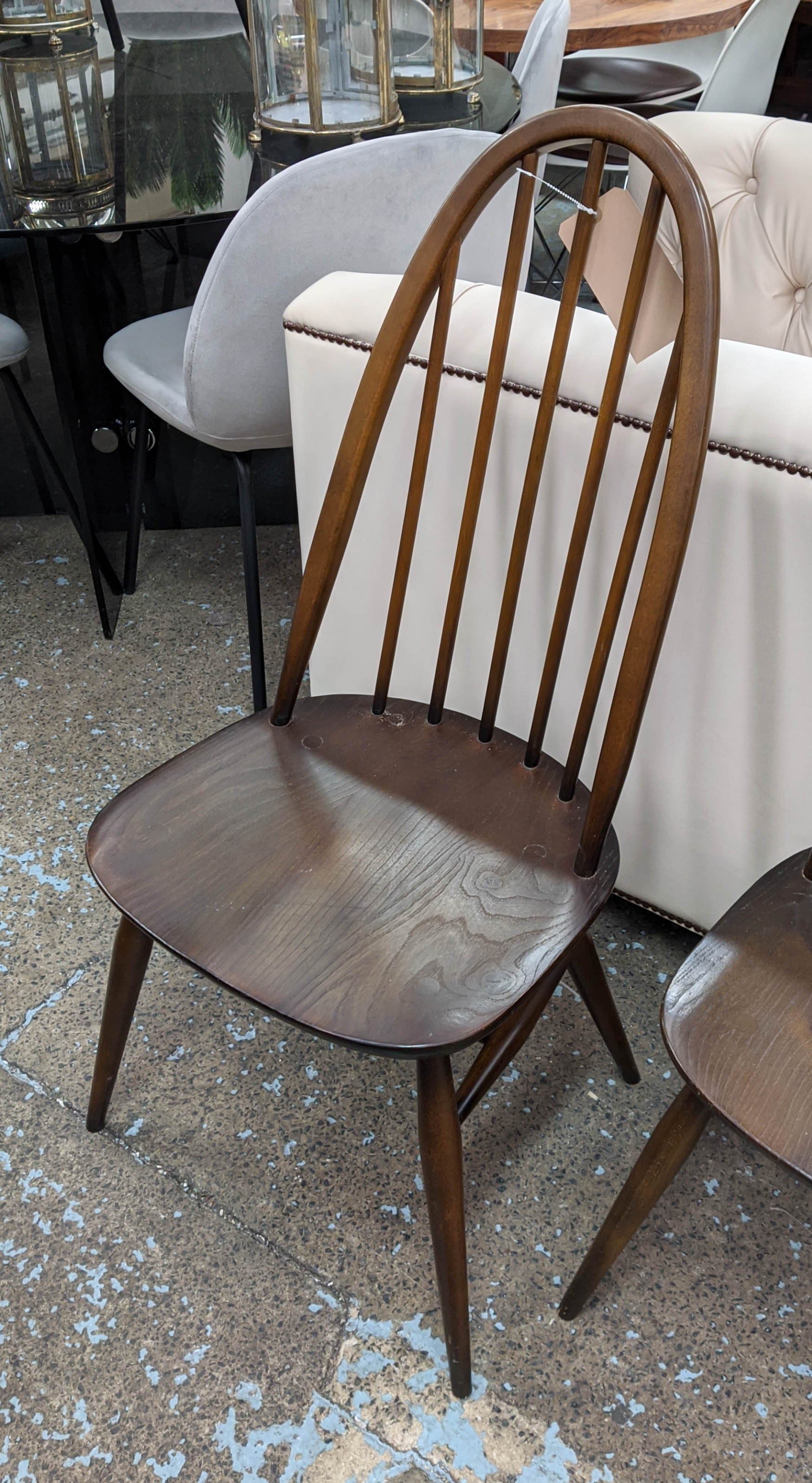 ERCOL QUAKER CHAIRS, a set of eight, 97cm H, vintage 20th century. (8) - Image 3 of 8