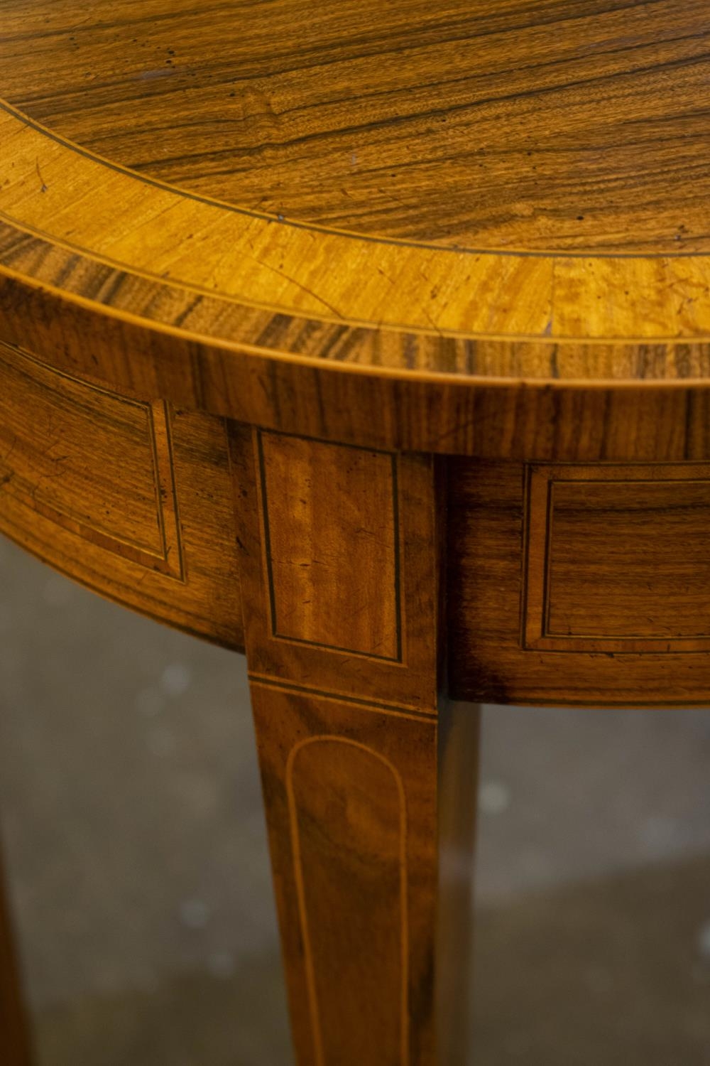 SIDE TABLE, 81cm H x 90cm x 46cm, 20th century George III style rosewood and satinwood banded with D - Image 3 of 4