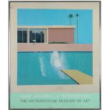 DAVID HOCKNEY, A Bigger Splash Poster 1988, The Metropolitan Museum of Art, 70cm x 83cm.