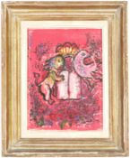 MARC CHAGALL, The Tablets of Law, Original Lithograph, 1962 – Printed by Mourlot, Vintage French