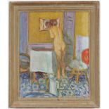 PIERRE BONNARD, Nu de La Cheminee, signed in the plate, quadrichrome printed by Mengis, Switzerland,