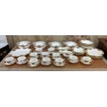 ROYAL ALBERT 'OLD COUNTRY ROSES' DINNER SERVICE, including twelve dinner plates, six soup bowls,