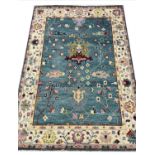 FINE OUSHAK RUG, size 200x155.