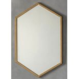 WALL MIRRORS, a pair, 1960s French style, bronzed finish frames, 90cm H x 60cm W x 6cm D.