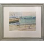 CHARLES HOWARD (1922-2007), St Ives Harbour, water colour, 30cm x 41cm, signed framed.