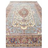 ANTIQUE TABRIZ CARPET, 295cm x 205cm.