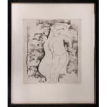 MARINO MARINI (1901-1980) 'La Sopresa', aquatint and dry point etching on Magnani vellum, 100cm x