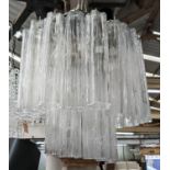 ATTRIBUTED TO VAUGHAN LYMINGTON CHANDELIER, 55cm drop approx.