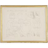 AFTER PABLO PICASSO, Study of an Owl, Suite: Les Dessins D’Antibes De Pablo Picasso, Lithograph on