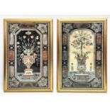 LITHOGRAPHS OF PIETRE DURA PANELS, a pair, after the originals by Matteo Nigetti (Italian 1570-1648)