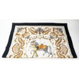 VINTAGE HERMÈS 'CHEVAL TURC' SILK SCARF, 90cm x 90cm.