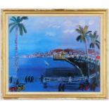 RAOUL DUFY, Nice the bay of Angels, quadrichrome, signed in the plate. (Subject to ARR - see