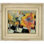 HENRI MATISSE, off set lithograph, signed in the plate, Femme assise, French vintage frame. 22cm x