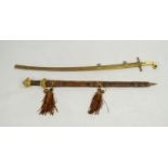 A 1831 PATTERN BRITISH GENERAL OFFICERS 'MAMELUKE' SWORD, by Manton and Co England in brass