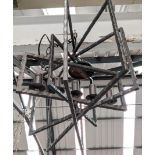 CHANDELIER, 115cm drop approx, contemporary design, five branch.