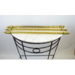 STAIR RODS, Victorian spiral brass with ends thirty nine in total, 72cm. (39)