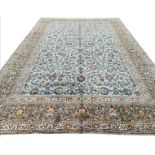 FINE PERSIAN KURK KASHAN CARPET, 438cm x 298cm.