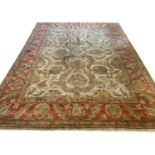 INDIAN AGRA CARPET, 355cm x 275cm.